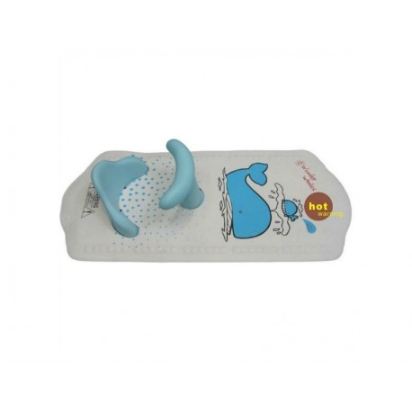 Smt Baby Bambino Bath Mat With Seat Suction Blue Tubs Support